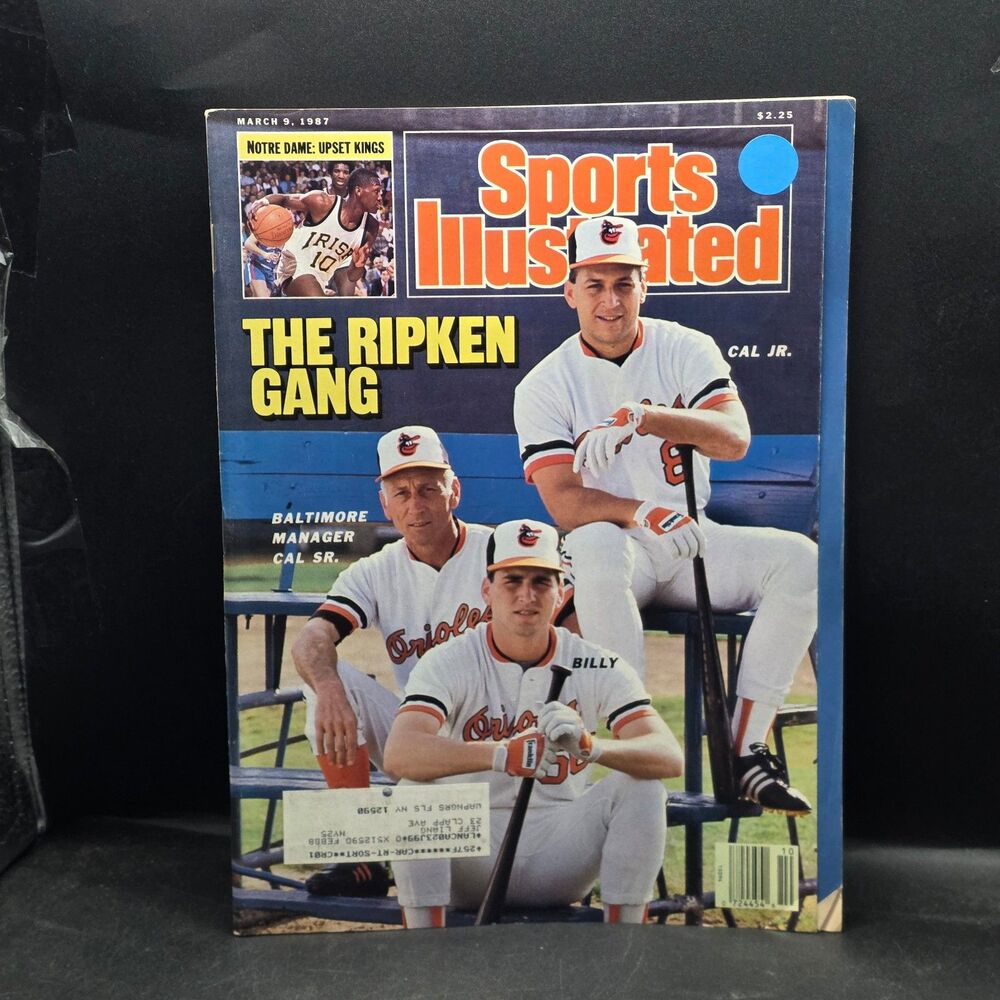Sports Illustrated March 9 1987 Ripken Gang Cal Sr Cal Jr Billy Orioles